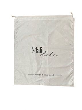 Mali+Lili White Black Dust Storage Protective Drawstring Bag